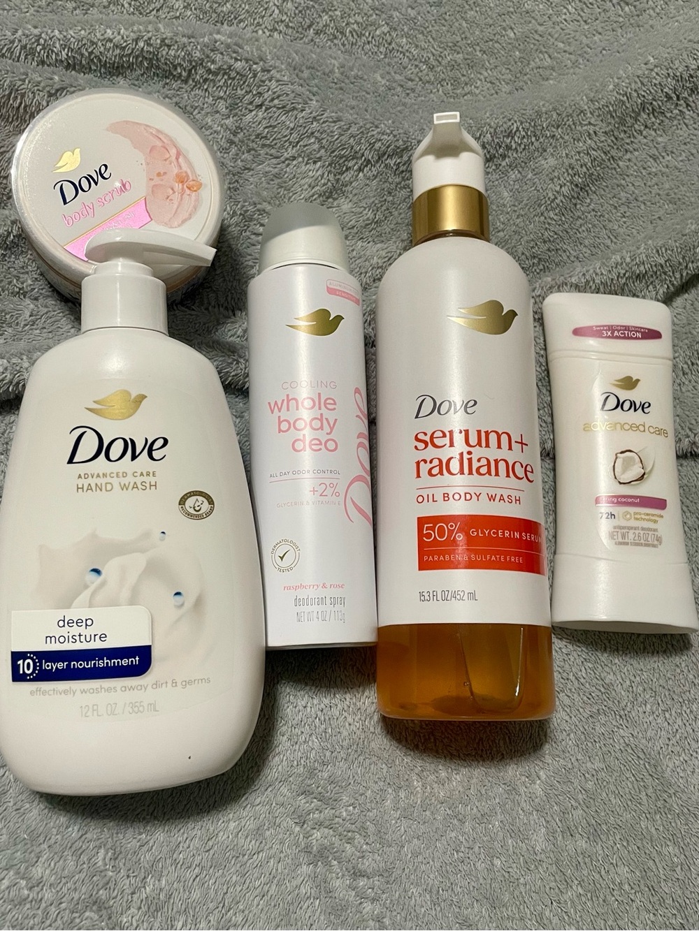 Dove Body Care Bundle - Serum+ Radiance Oil Wash & Deep Moisture Hand Wash